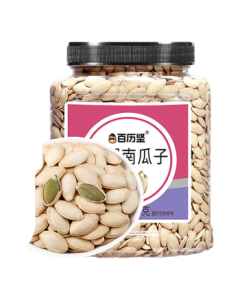 Bailijian Salt-Roasted Pumpkin Seeds 500g Canned - Family Sharing Pack, Roasted Nuts, Snack, Holiday Gift