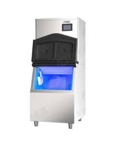 Chufengda Commercial Ice Maker Machine Large Ice Cube Maker for Milk Tea Shops, Hotels, Split-Type Air/Water-Cooled Square Ice Machine, Bar, Large Industrial Cooling 182 Ice Tray Air/Water-Cooled CFD-182F