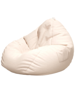 Millennium Huafu Lazy Sofa - Adjustable Lounge Bean Bag Chair for Sitting, Lounging, or Sleeping, Compact White Sofa for Small Spaces, Balcony, Bedroom, or Tatami