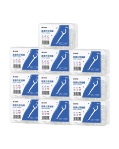 Jian Dental Floss JD Self-Operated Smooth Deep Clean Floss Sticks 10 Boxes (500 Sticks) Convenient Interdental Cleaning Random Toothpicks