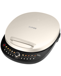 SUPOR Electric Pancake Maker for Home Use, Double-Sided Heating, 36mm Deepened 34cm Large Liftable Grill Plate, Breakfast Pancake Maker JT34AQ876