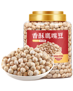 BeeXiaoJi Crispy Chickpeas Canned Nuts Snacks Xinjiang Specialty Non-Fried Ready-to-Eat Cooked Beans Fitness Coarse Grain Meal Replacement 400g