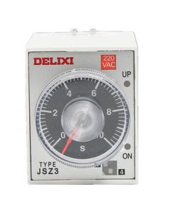DELIXI Time Relay JSZ3A-B (Power-On) 1S/10S/60S/6M ST3P Time Relay AC220V