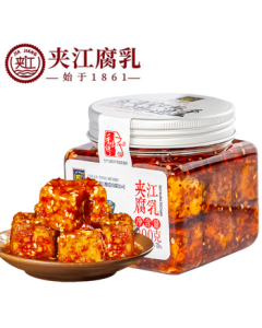 Jiajiang Spicy Fermented Bean Curd 300g - Savory Side Dish, Moldy Tofu, Noodle Sauce, Seasoning, Hot Pot Dip, Ready-to-Eat