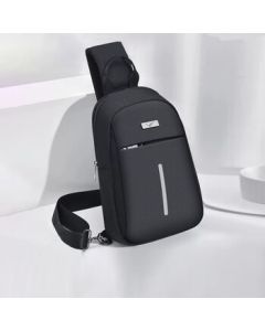 Septwolves Men's Crossbody Bag Water-Resistant Oxford Fabric Chest Bag Casual Travel Multi-functional Backpack