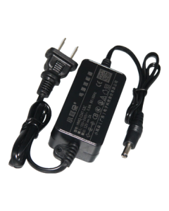 Small Ear 12V 2A Power Adapter for Security Surveillance Cameras, Stable Voltage DC, Black, 3C Certified HMQ-Z24T-12C