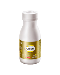 Caltrate Gold Calcium Supplement Tablets for Adults and Seniors with Calcium Carbonate and Vitamin D3, 100 Tablets