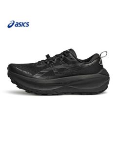 ASICS Men's Cushioned Grip Breathable Running Shoes TRABUCO MAX 4 Black/Black 43.5
