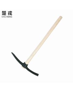 Chu Rong Emergency Pickaxe Rescue Flood Control Military Pickaxe Large Engineer Pickaxe Wooden Handle Iron Pickaxe 85CM Big Pickaxe