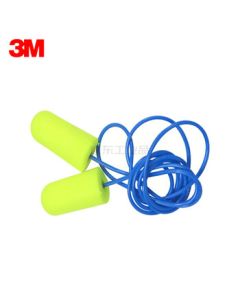 3M Earplugs High Noise Reduction, Bullet Shape, with Cord, Boxed, 200 Pairs/Box; 311-1250