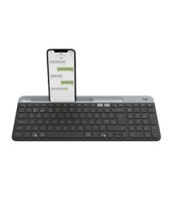 Logitech K580 Slim Multi-Device Wireless Keyboard (Black) Wireless Bluetooth Keyboard Driver Set, Office Keyboard, Portable Ultra-Thin Keyboard, Laptop Keyboard