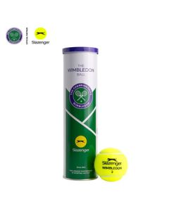 Slazenger Tennis Balls - Official Wimbledon Ball, Training & Match Play, 4-Ball Tin Can, New Packaging 340982