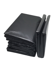 Supercloud Property Trash Bags Flat Open 100*120cm*50pcs/Roll 2-Ply Extra Large Thick Black