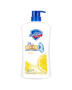 Safeguard Healthy & Refreshing Shower Gel Lemon Scent 1kg Moisturizing & Long-Lasting Fragrance Body Wash (Old/New Packaging Random)