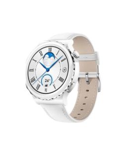 HUAWEI WATCH GT 3 Pro White Leather Strap 42.9mm Dial Huawei Smartwatch Sports Smart Watch On-Wrist WeChat Women's Menstrual Cycle Management 2.0