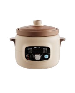 Bear Slow Cooker Electric Stew Pot with Ceramic Inner Pot, 4L DDG-D40X9, Preset & Keep Warm Function