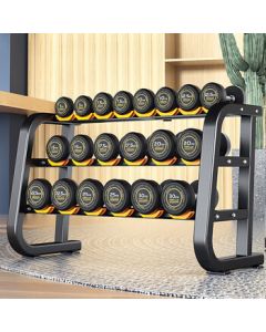 Yimai Dumbbell Set for Men, Home & Commercial Gym Professional Fitness Equipment, Fixed Steel Dumbbell 275kg with Rack