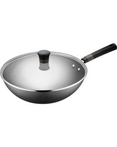 SUPOR HC30A3 Titanium Non-Stick Wok for Gas Stove, Coating-Free for Home Use
