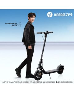 Ninebot F2 Upgraded Electric Scooter with Front Shock Absorption - Portable, Foldable, Smart Electric Vehicle for Adults and Students, Anti-Slip Body Sensing Scooter (Supports Air Pump)
