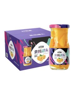 Huanlejia Canned Syrup Yellow Peach 252g*9 Bottles Fresh Fruit Cans Mid-Autumn Festival Gift Box Snack