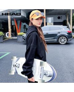 HEAD Land Surfboard for Beginners - Street Cruising Skateboard with No-Kick Design, Professional Carving Board - Floral