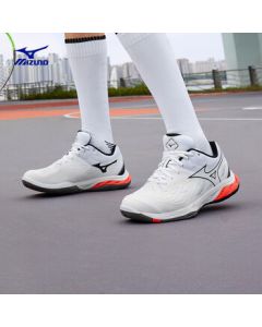 MIZUNO Unisex Sports Casual Shoes Stable Cushioning Wear-Resistant Indoor Badminton Shoes WAVE FANG 2