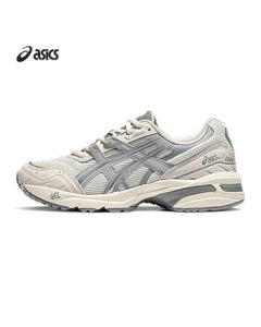 ASICS GEL-1090 Retro Unisex Comfortable Casual Sneakers - Bright White/Slab Rock - Size 37