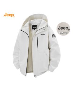 JEEP冲锋外套春季新款休闲潮流男士连帽简约夹克衣服  
JEEP Men's Spring Hooded Casual Jacket - Trendy and Minimalist Outerwear