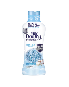 Downy Perfume Beads White Tea 440g, Long-Lasting Fragrance for 25 Weeks, Scented Laundry Beads for Home Use, Clothing Care, Family Pack