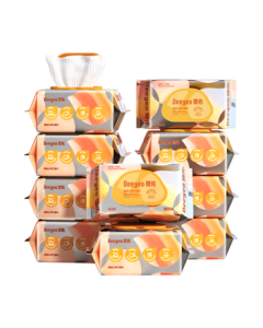 Deyo Baby Hand & Mouth Wipes, Extra Thick Premium Edition, Newborn Wet Wipes for Hands, Mouth & Bottom, 80 Sheets x 10 Packs