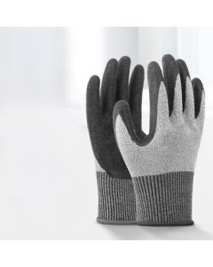 Shuyi Latex-Dipped Gloves, Semi-Coated Anti-Slip Wear-Resistant Rubber Wrinkle Gloves, 120-Pack XGS-J6