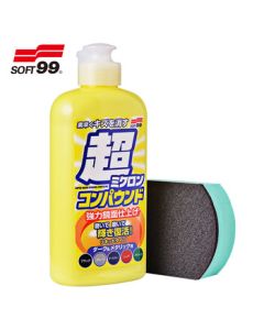 SOFT99 Micro Particle Car Wax - Automotive Polishing Wax for Stain Removal, Scratch Repair, and Gloss Enhancement (250ml, for Dark-colored Cars)