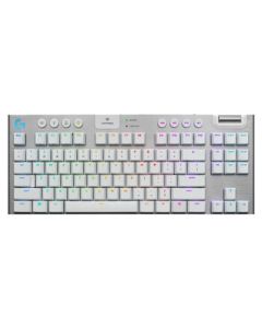 Logitech G913 TKL Wireless Mechanical Gaming Keyboard - Ultra-Thin Low-Profile RGB Backlit, Bluetooth, 3-Mode Connectivity, White (Tactile Switch)