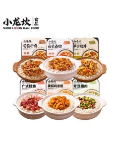 Xiao Long Kan Self-Heating Rice 6-Pack Mixed Flavor Convenient Meal Instant Hot Pot Mixed Rice Snack Midnight Supper