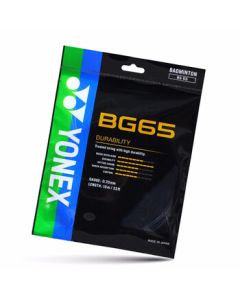 YONEX Badminton String BG65 - Durable Professional Badminton String, Black, Single Pack