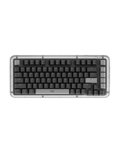 Logitech ALTO KEYS K75M Amber Series AI Custom Wireless Mechanical Keyboard with Hot-Swappable Marble Switch - Black