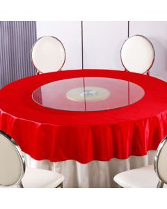 Jingshengtai Glass Turntable for Hotels and Restaurants, Tea Table Rotating Stand, Raised Two-Tier Round Table for Hot Pot, 1.1M, Minimum Order of 15