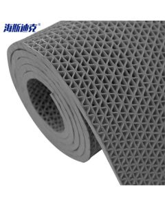Haisidike HK-53 Plastic Mat S-Shaped Hollow Non-Slip Pad, 4.5mm Thick, 1.2m*1m, Gray, Multiple Orders Not Cut