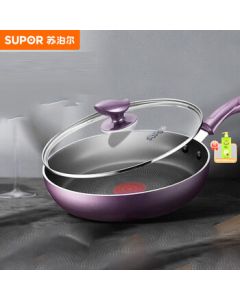 SUPOR PJ28K4 Red Dot Non-Stick Frying Pan 28cm with Detergent (Single Item)
