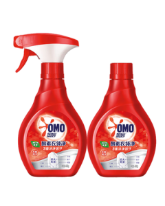 OMO Enzyme Collar Cleaner 400g*2 Bottles, Powerful Stain Remover, Collar Pre-Wash Spray