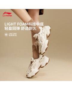 Li-Ning Brown Sugar 2 Classic Casual Shoes Women's 25 Trendy Lightweight Sneakers AGCV366