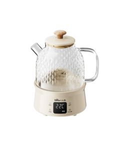 Bear All-Glass Kettle with Constant Temperature, Multi-Functional Office Teapot for Herbal Tea, 0-Metal Health Cup YSH-M10H3 [ZMD Safety Series]