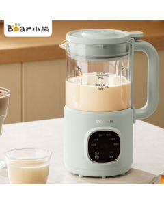 Bear Soy Milk Maker for Home Use, Mini Blender, Small Rice Paste Maker, Multifunctional Automatic Cleaning No Need to Filter, for 1-3 People, PBJ-E05K1, 0.8L