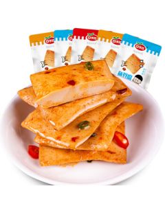 Drooling Baby Mixed Flavor Fish Tofu 210g - Snack Dried Tofu, Office Snack, Ready-to-Eat Dried Tofu