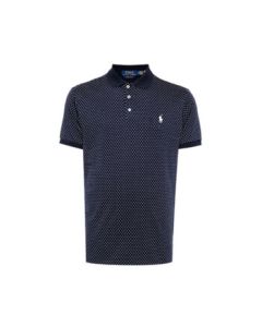 Polo Ralph Lauren Men's Polka Dot Short-Sleeve Polo Shirt 710929073001 Navy Blue XS