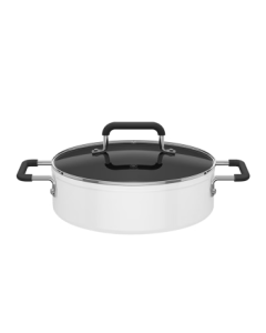 MiJia Xiaomi Zhi Wu Zhu Soup Pot 26cm Large Aperture Food-Grade Non-Stick Coating Easy to Clean Multi-Functional for Frying, Boiling, Stewing, and Hotpot Compatible with Induction Cookers (Induction Cooker Not Included)