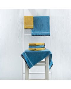 Sanli 9944A2 Conch Satin Edge Towel OP Bag Packaging Random Color 2-Piece Set