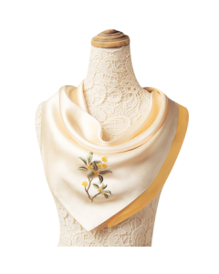 Zhijinlou Suzhou Silk Embroidered Square Scarf for Women, Double-Layered Mulberry Silk Hand-embroidered Shawl, Chinese-style Elegant Scarf Gift Box Set