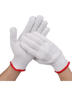 Lingxi Cotton Thread Gloves 300g Wear-Resistant Anti-Slip Hardware Protection Work Safety Gloves (1 Pair)