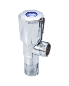 Yanhan Single Cold Angle Valve, Triangle Valve with Alloy Body, Thickened National Standard 4-Point, Water Heater Toilet Shut-Off Valve with Red and Blue Markings